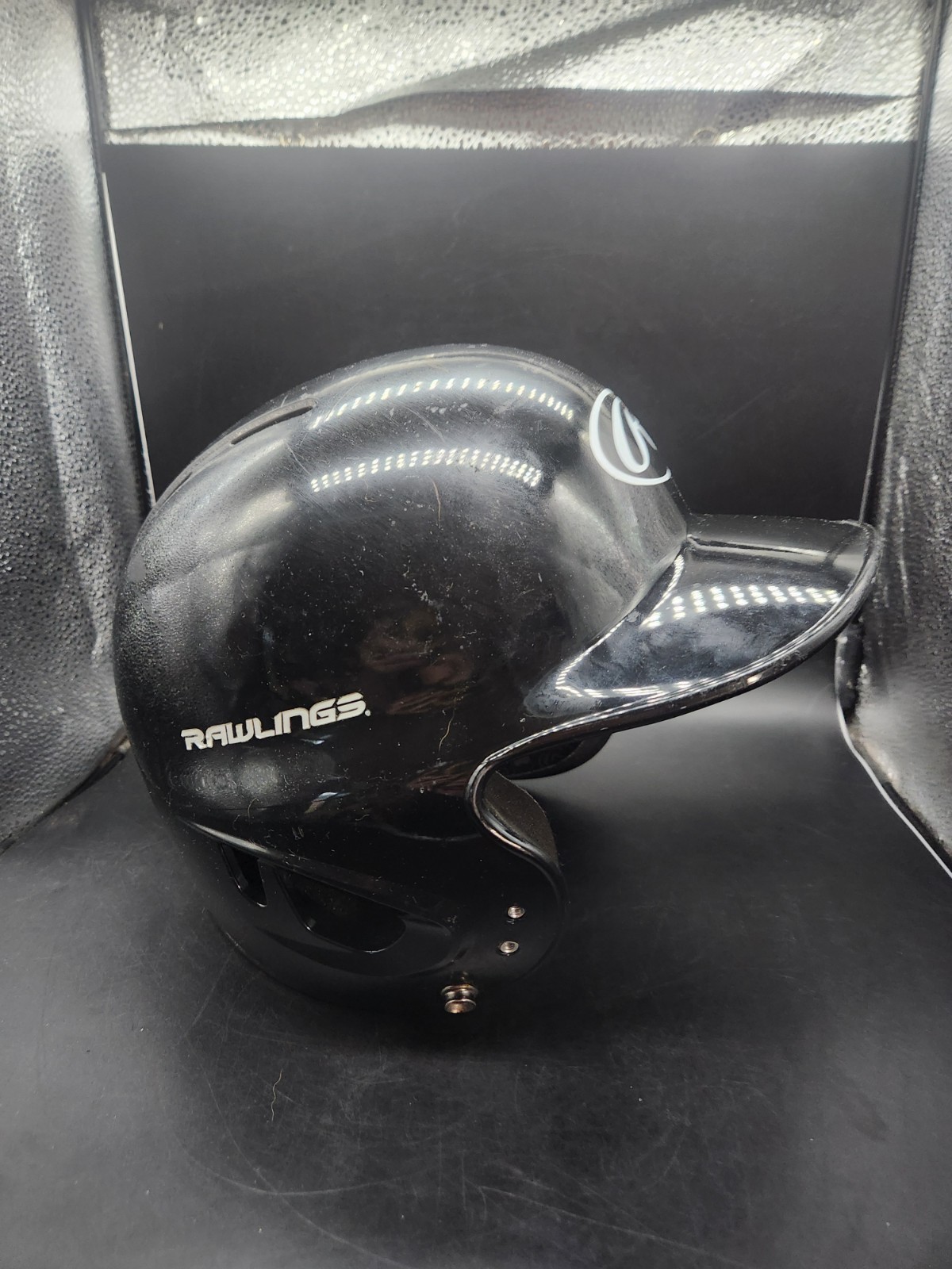 Rawlings MLTBH-R1 6.25" to 6.875" Youth Baseball Batting Helmet Black