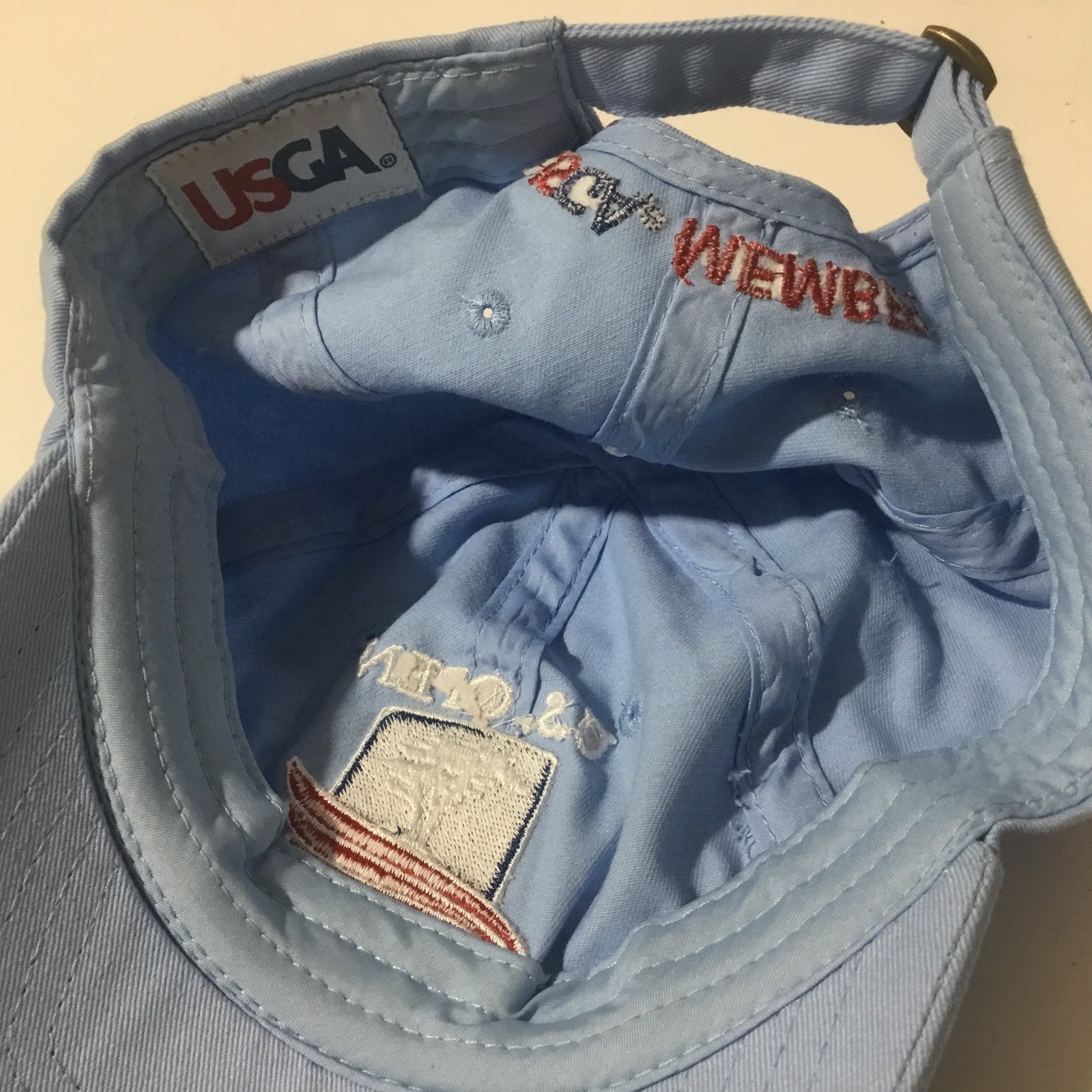 2019 US Open Pebble Beach Golf Hat Cap USGA Member Light Blue Strapback