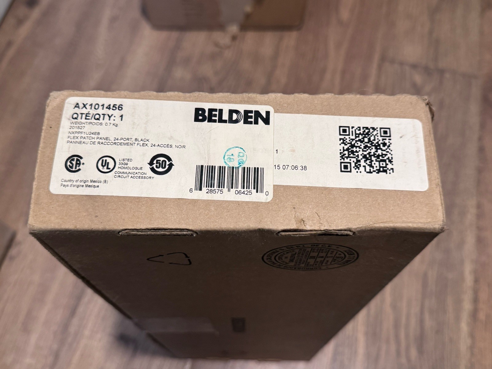 Belden AX101456 24-Port 1U Rack Flex Patch Panel Black