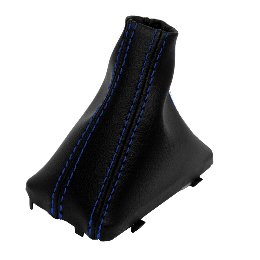 Fits 07-15 Audi Q7 Synthetic Leather Automatic Shift Boot Blue Stitch