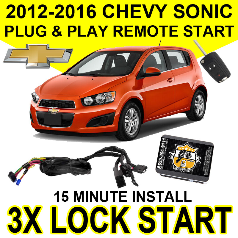 2012-2016 Chevrolet Sonic Plug & Play Remote Start DIY Plug In Install Chevy GM