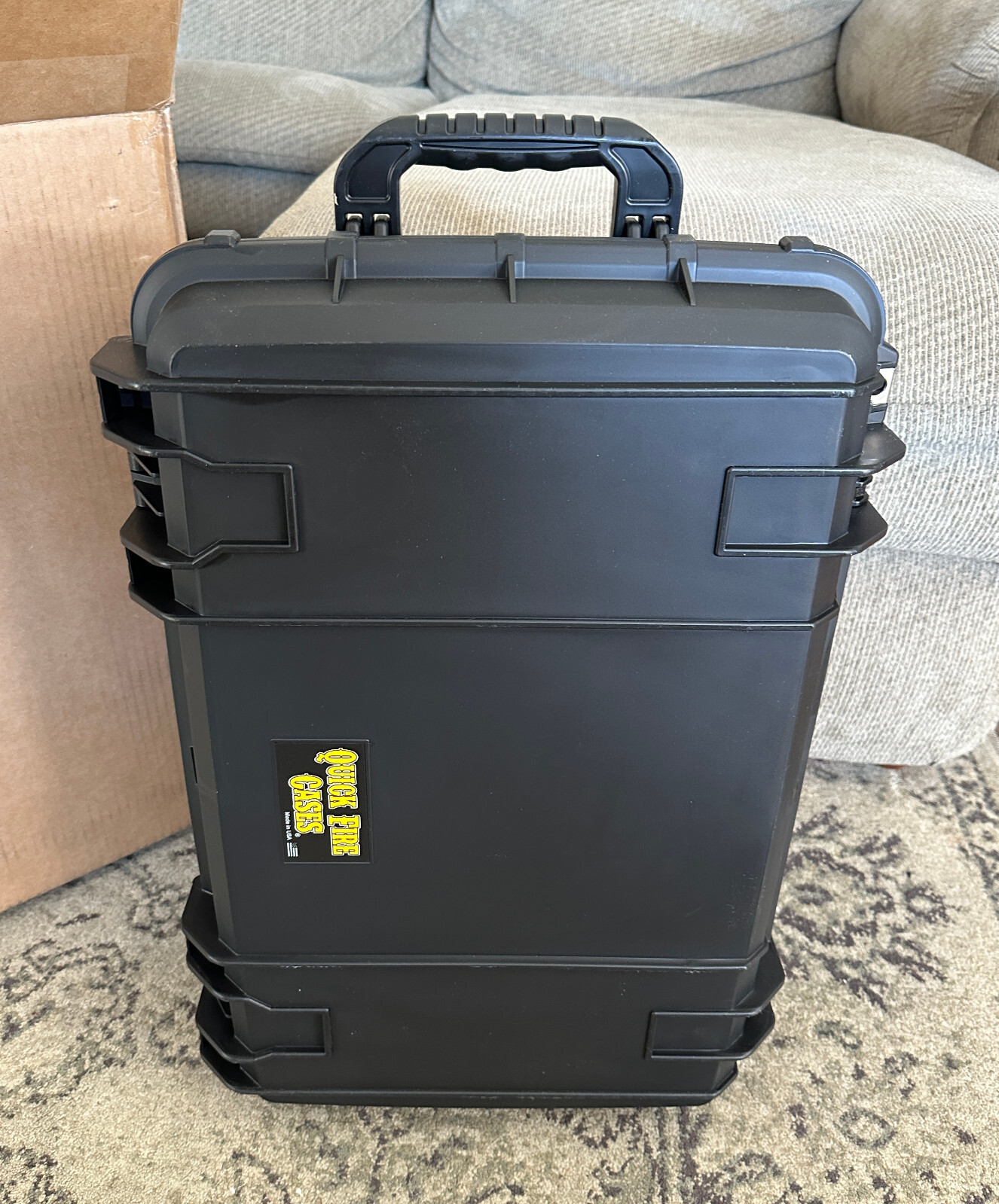 Quick Fire QF920RBKL Rolling Pistol Case Watertight w/ Locks: LARGE CAPACITY