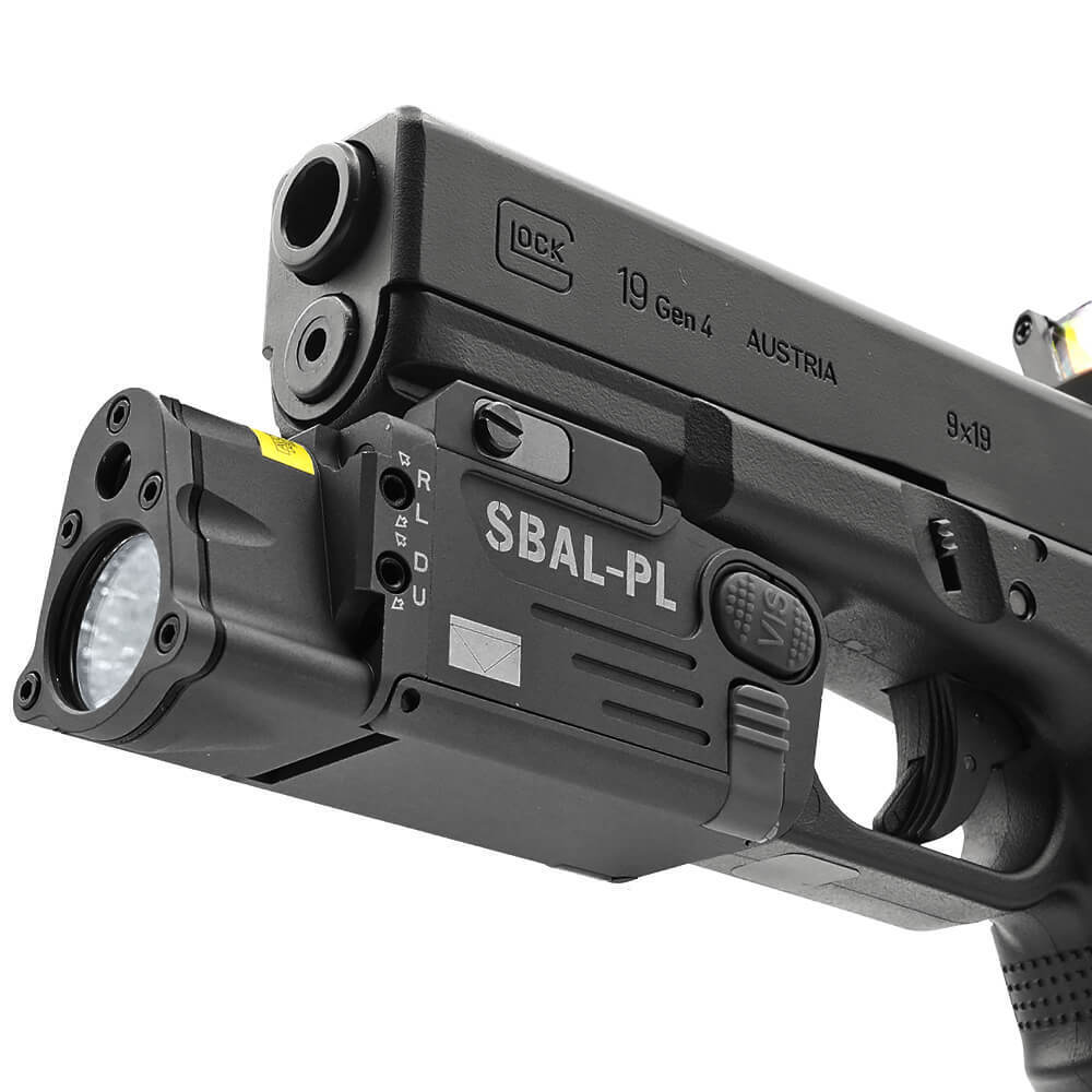 Airsoft SBAL-PL LED Weapon Light with Red Laser Combo Flashlight For Glock 19