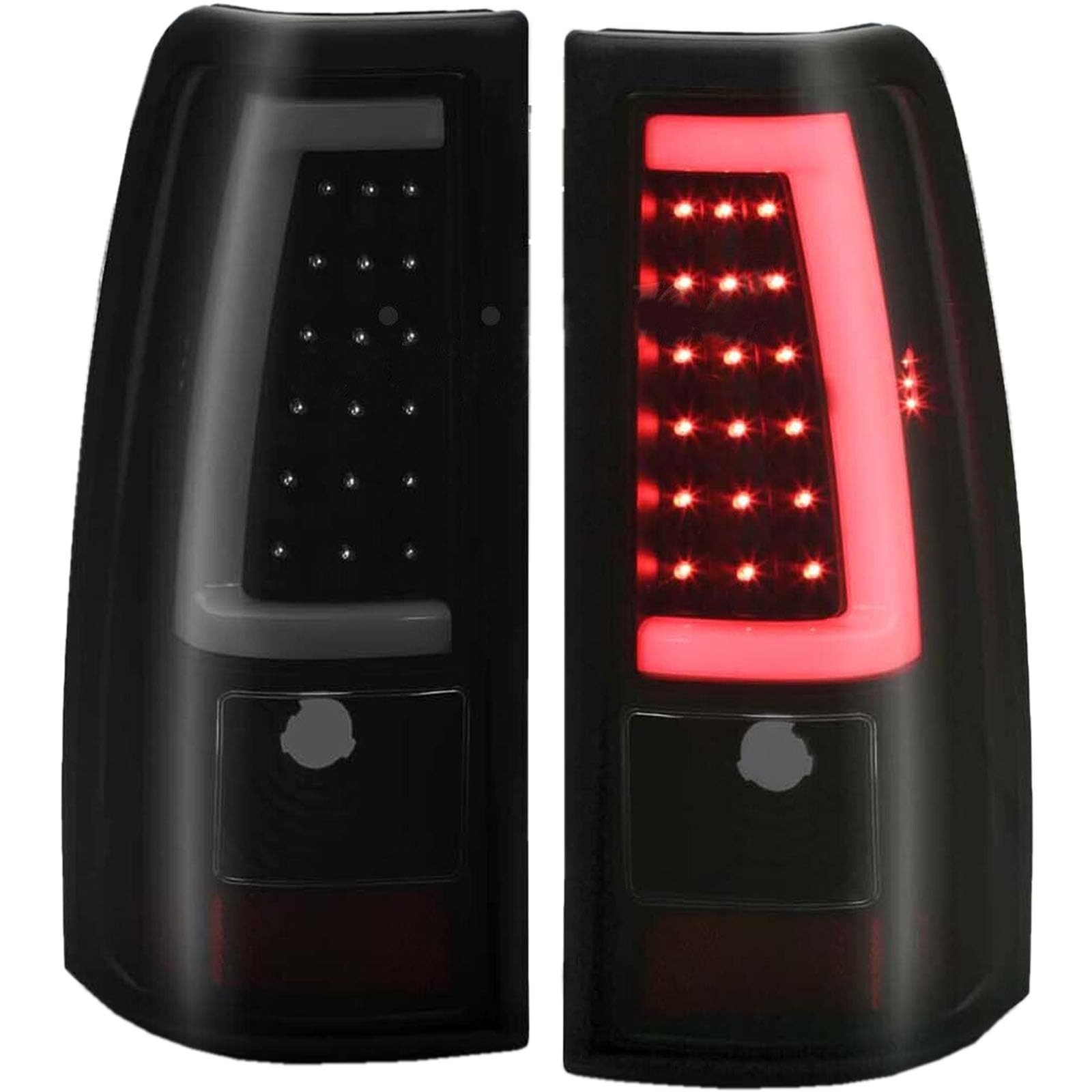 MOCW Updated LED Tail Light Assembly Chevy Silverado Smoke