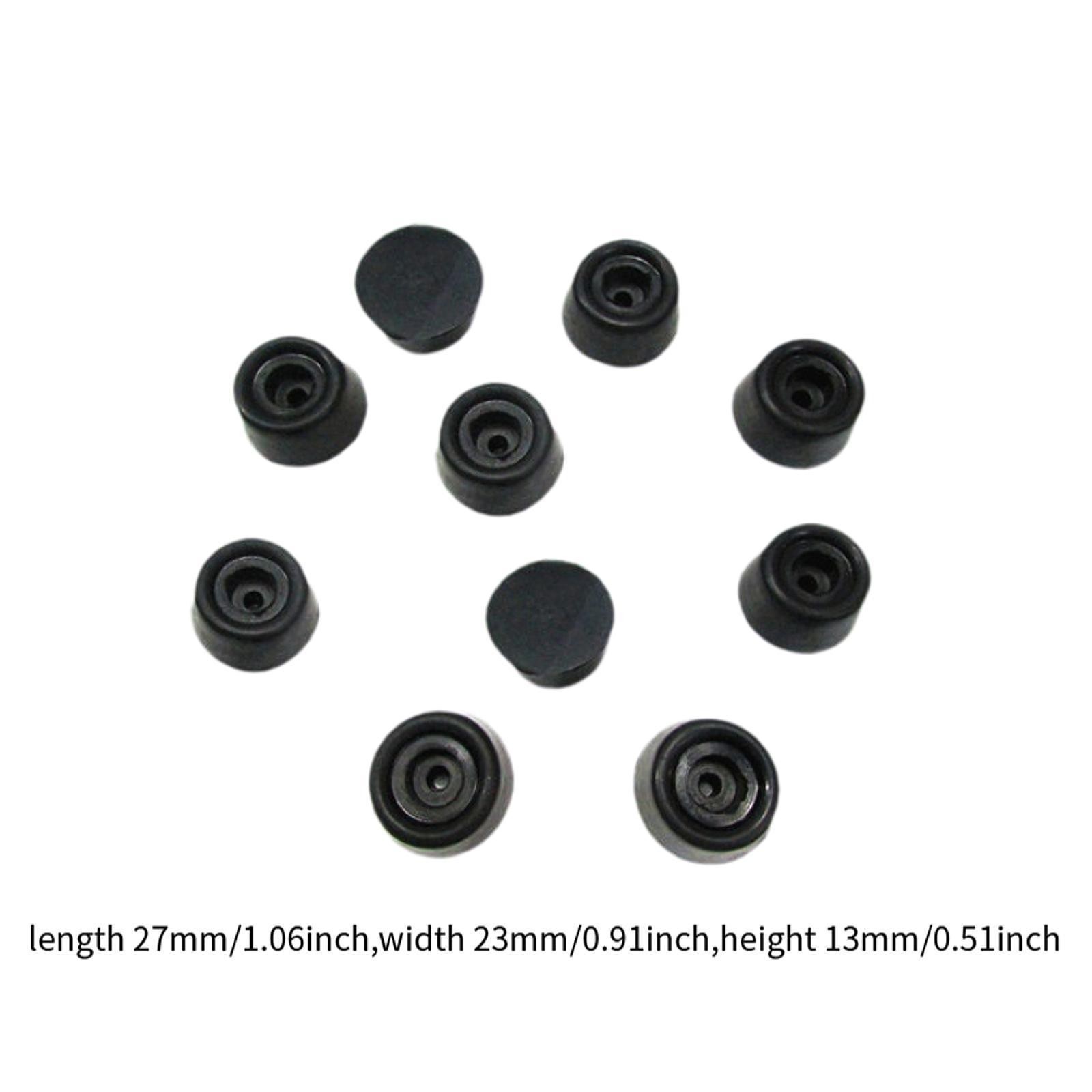 10Pcs Pool Cue Bottom Cover Protection Pad Sturdy Practical Rubber Plug for