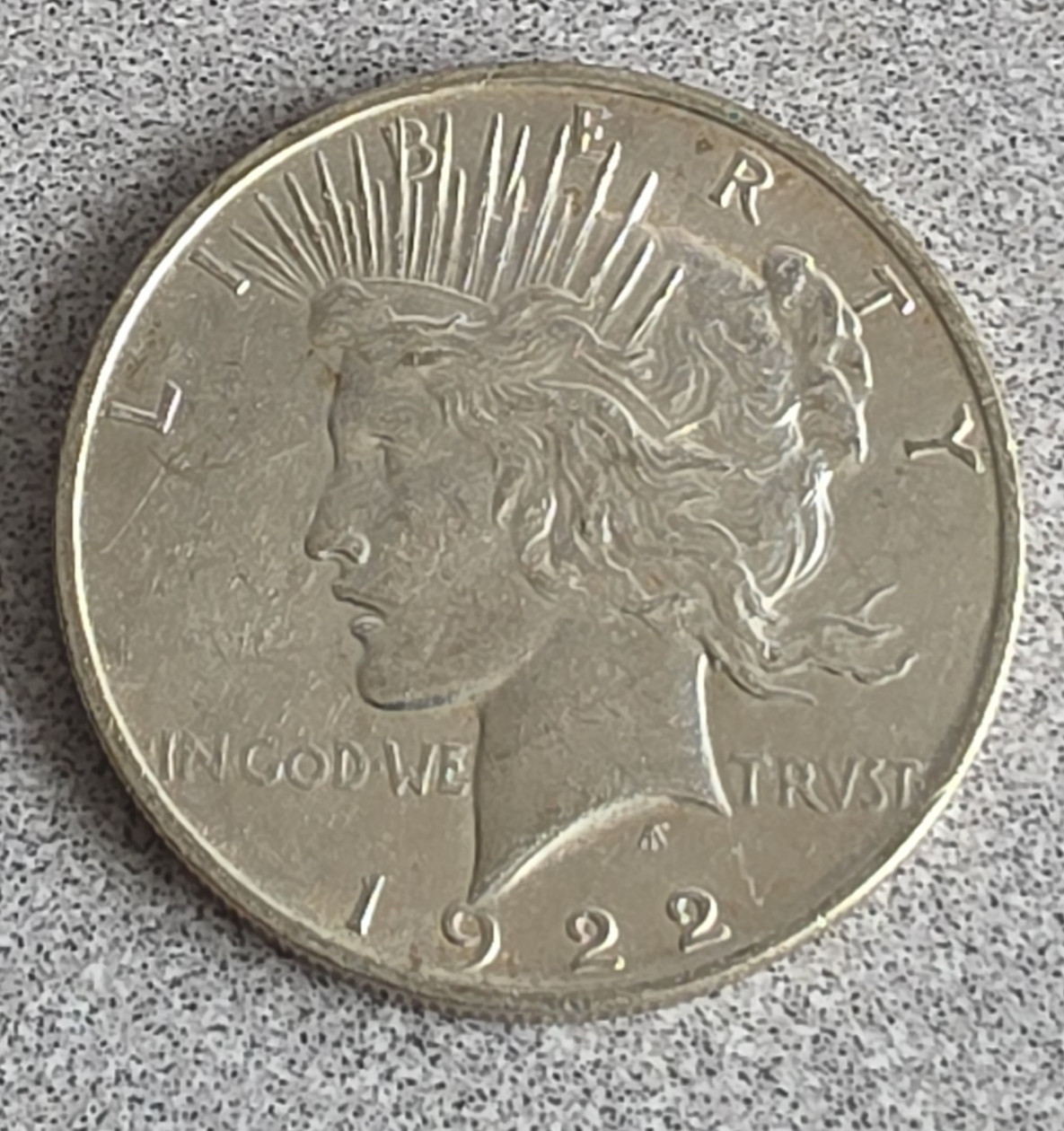1922 US Peace Silver Dollar $1