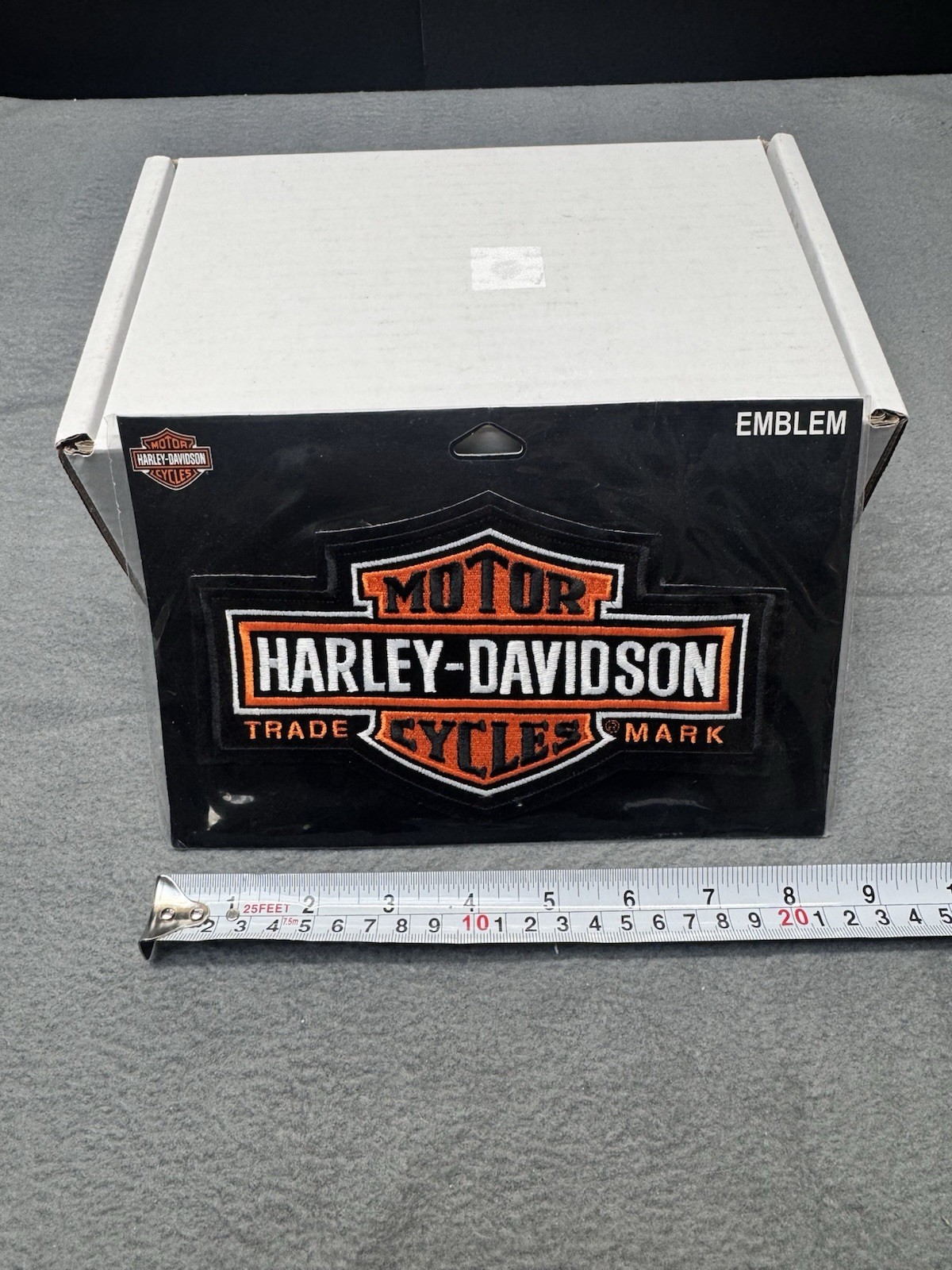 Harley-Davidson Motor Cycles Long Bar & Shield Patch - EMB312383 - Embroidered