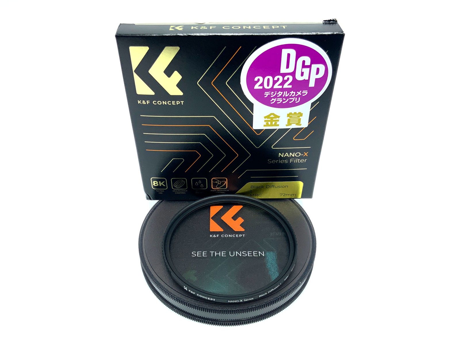 K&F Concept Black Diffusion 1 Nano-X MRC Lens Filter 72mm