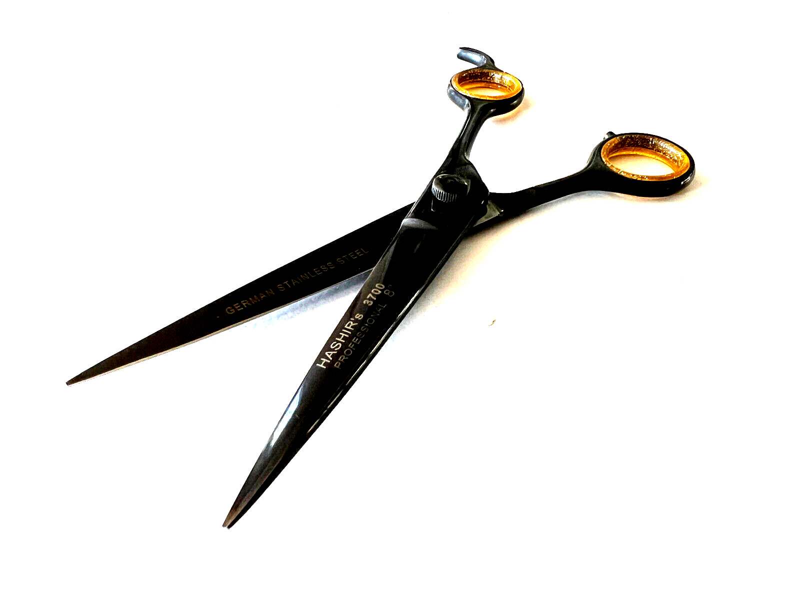 Premium High Quality 8" German Stainless Steel Barber Scissors Shears Black