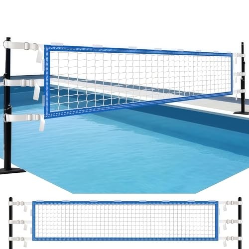 Upgrade Pool Volleyball Net Replacement, Adjustable Length 15-31 FT Portable