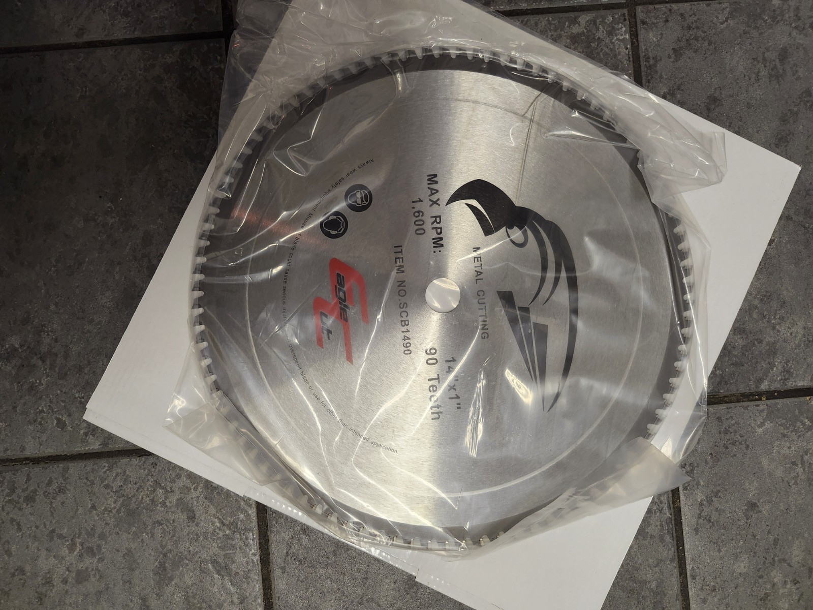 METAL CUTTING 14INCH SAW BLADE, 90 Tooth, BRAND NEW