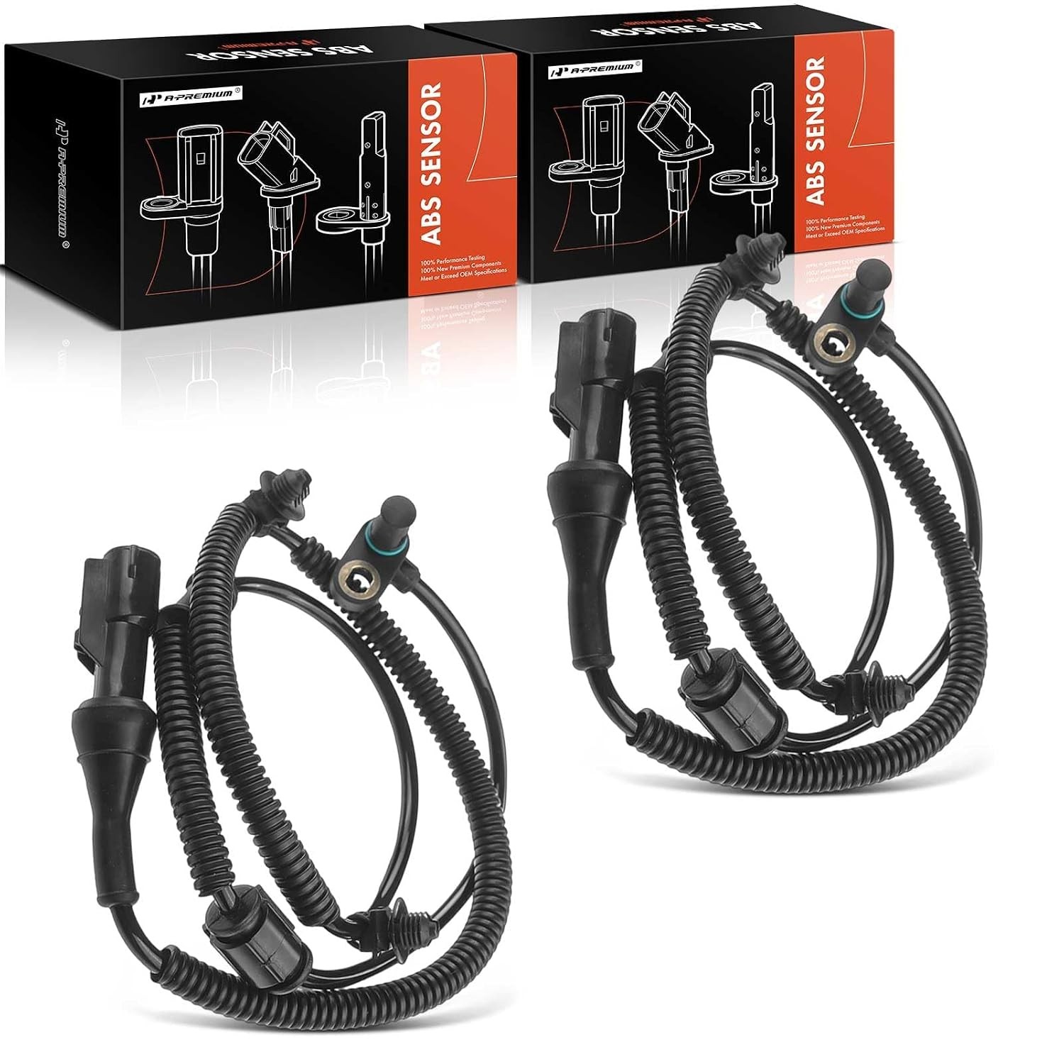 A-Premium 2PCS Front ABS Wheel Speed Sensor Compatible with Ford F-150 F150 2...