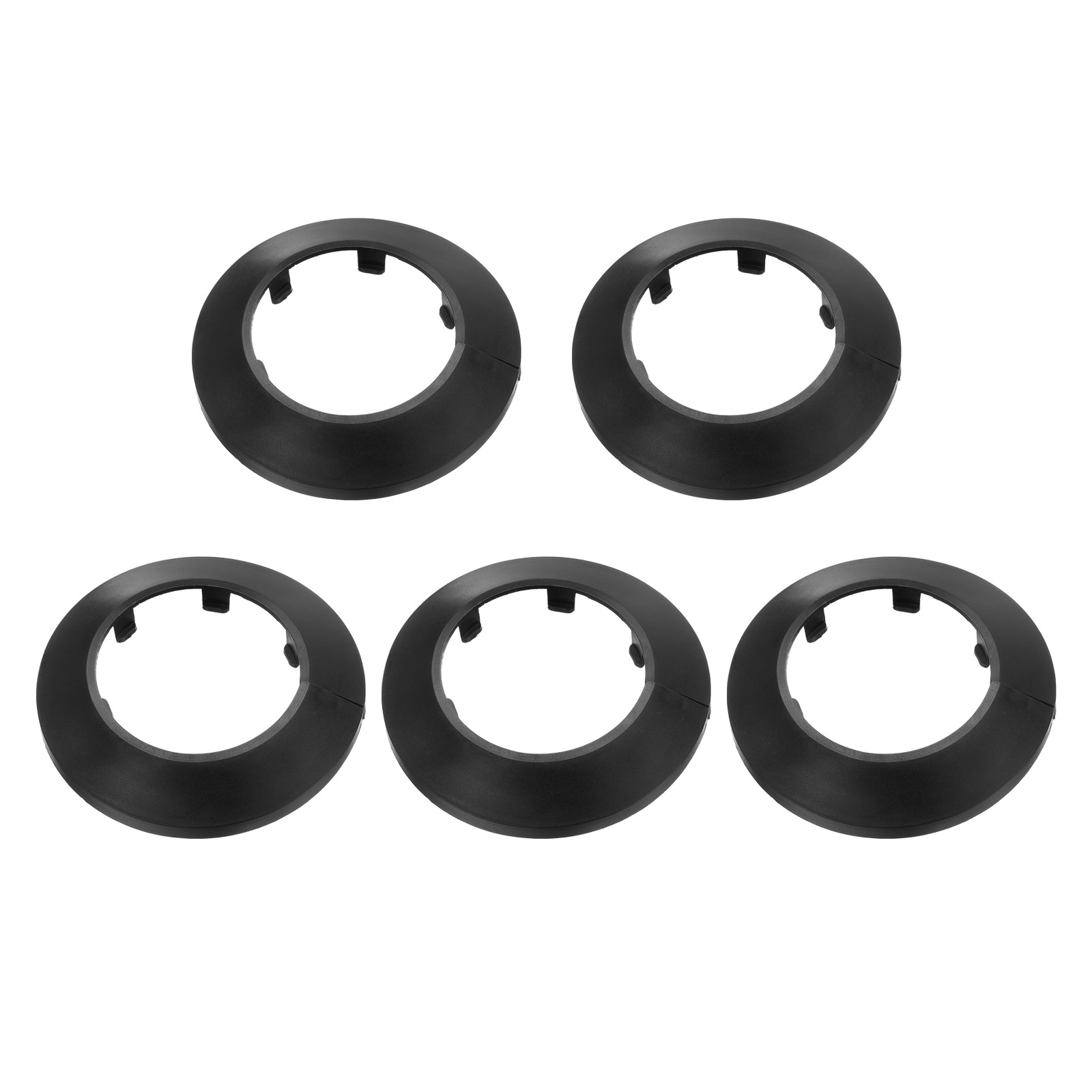5PCS Flange Pipe Cover Decor for 2in/51.5mm Pipe Cover Decor, Black