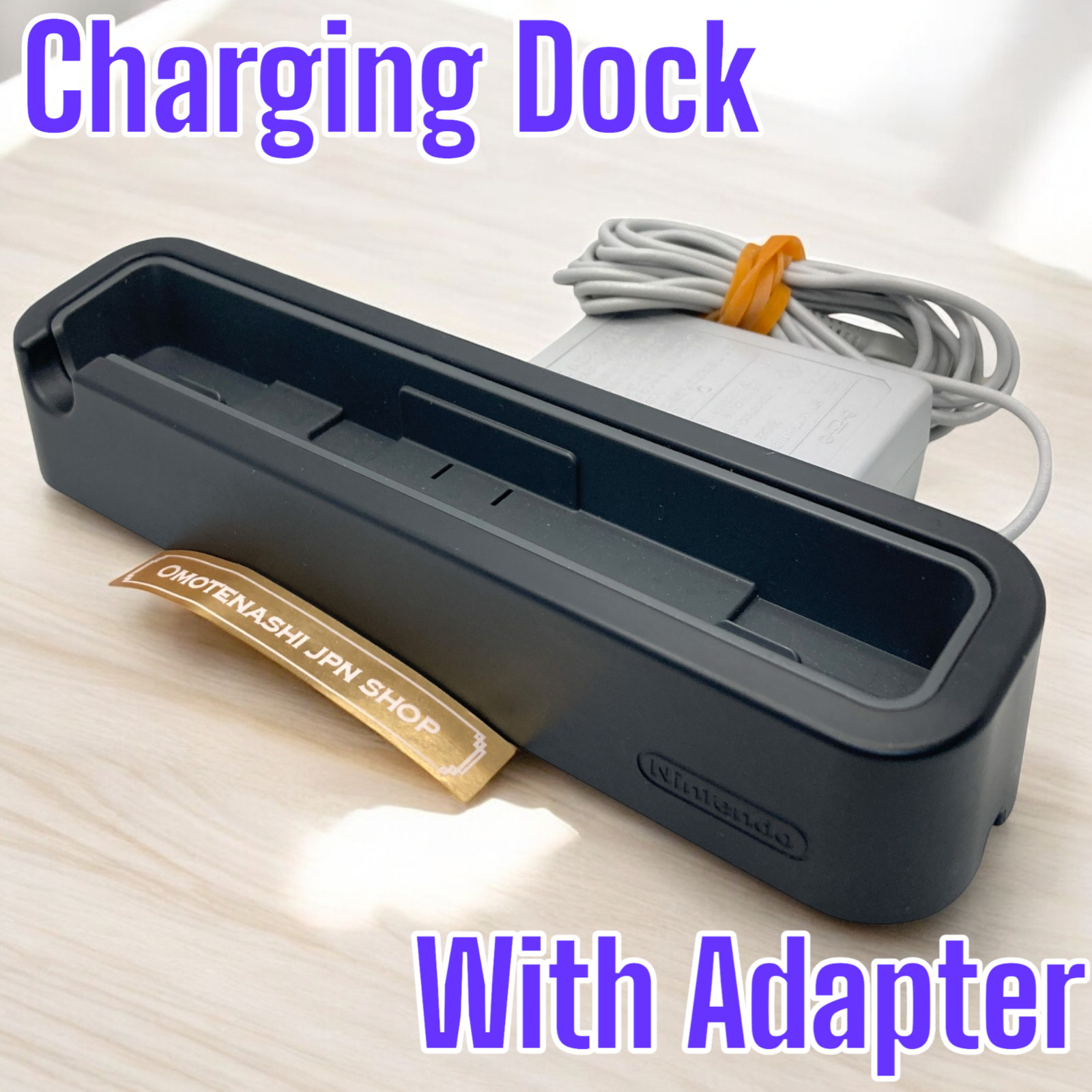 Nintendo Battery Charging Dock for New Nintendo 3DS XL LL black + Adapter Tested