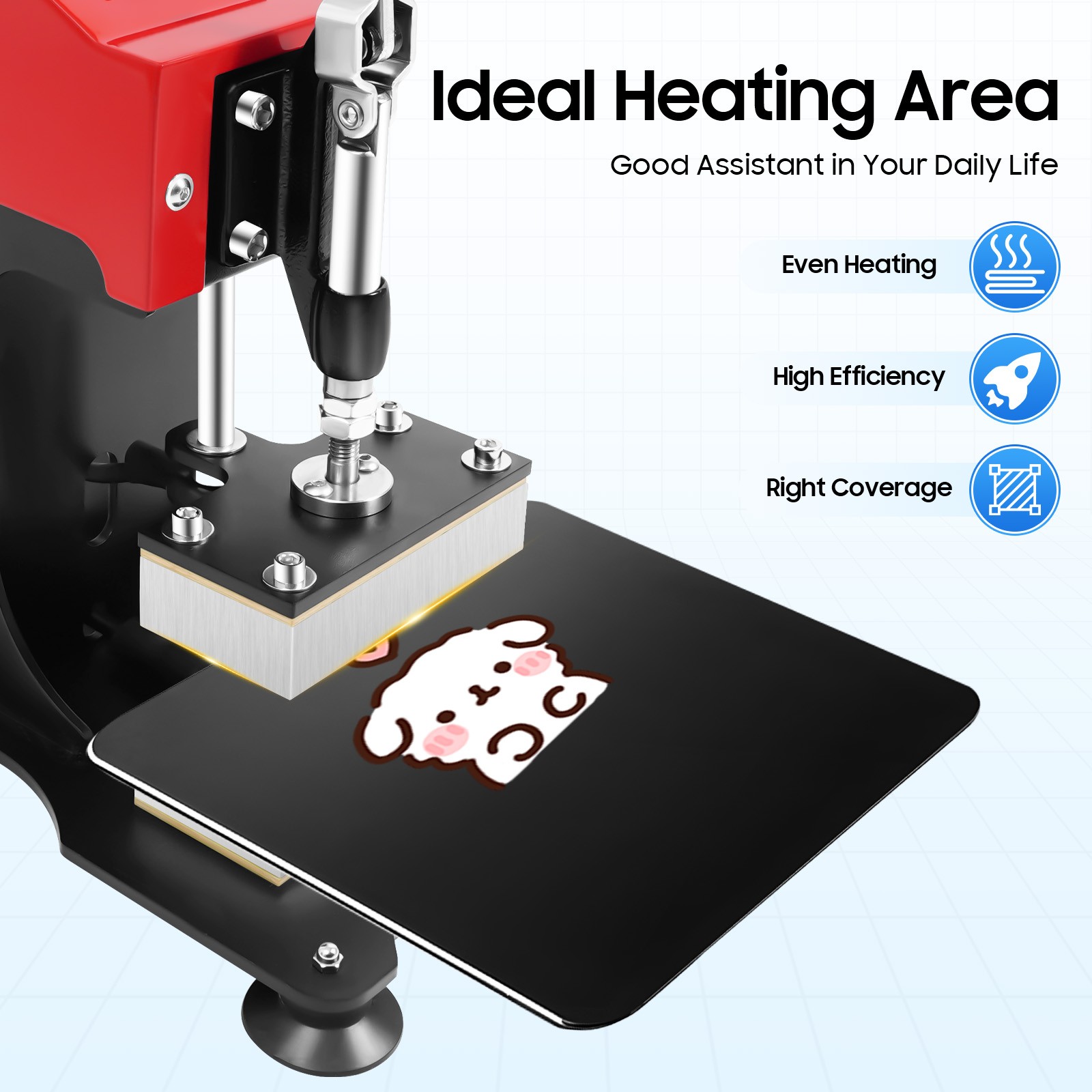 Heat Press Machine Hot Heat Press Machine 0-999s for T Shirt Hat Plate Cap 900W