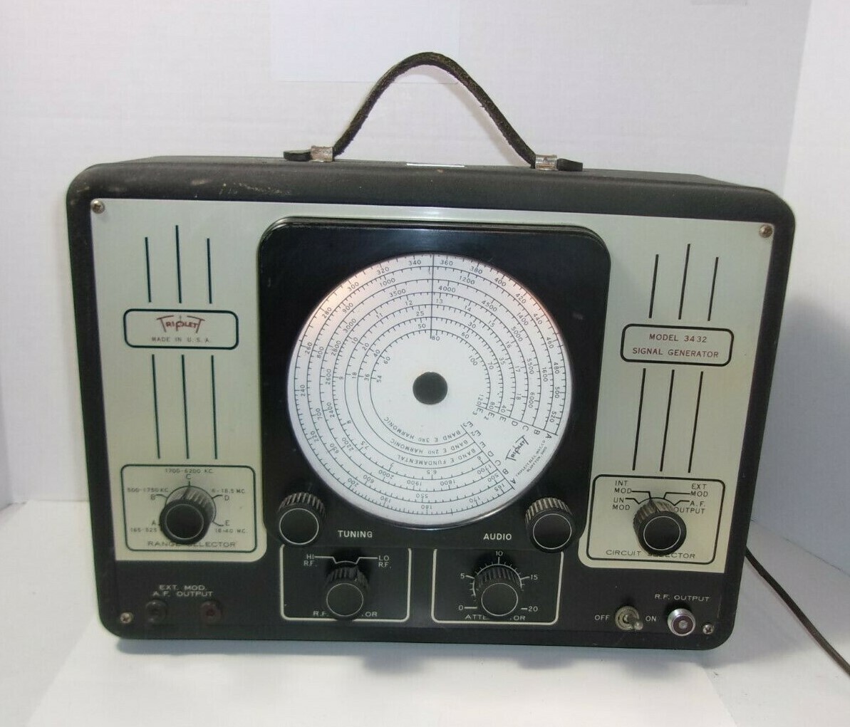 Triplett Signal Generator Vintage Test Equipment Model 3432 parts