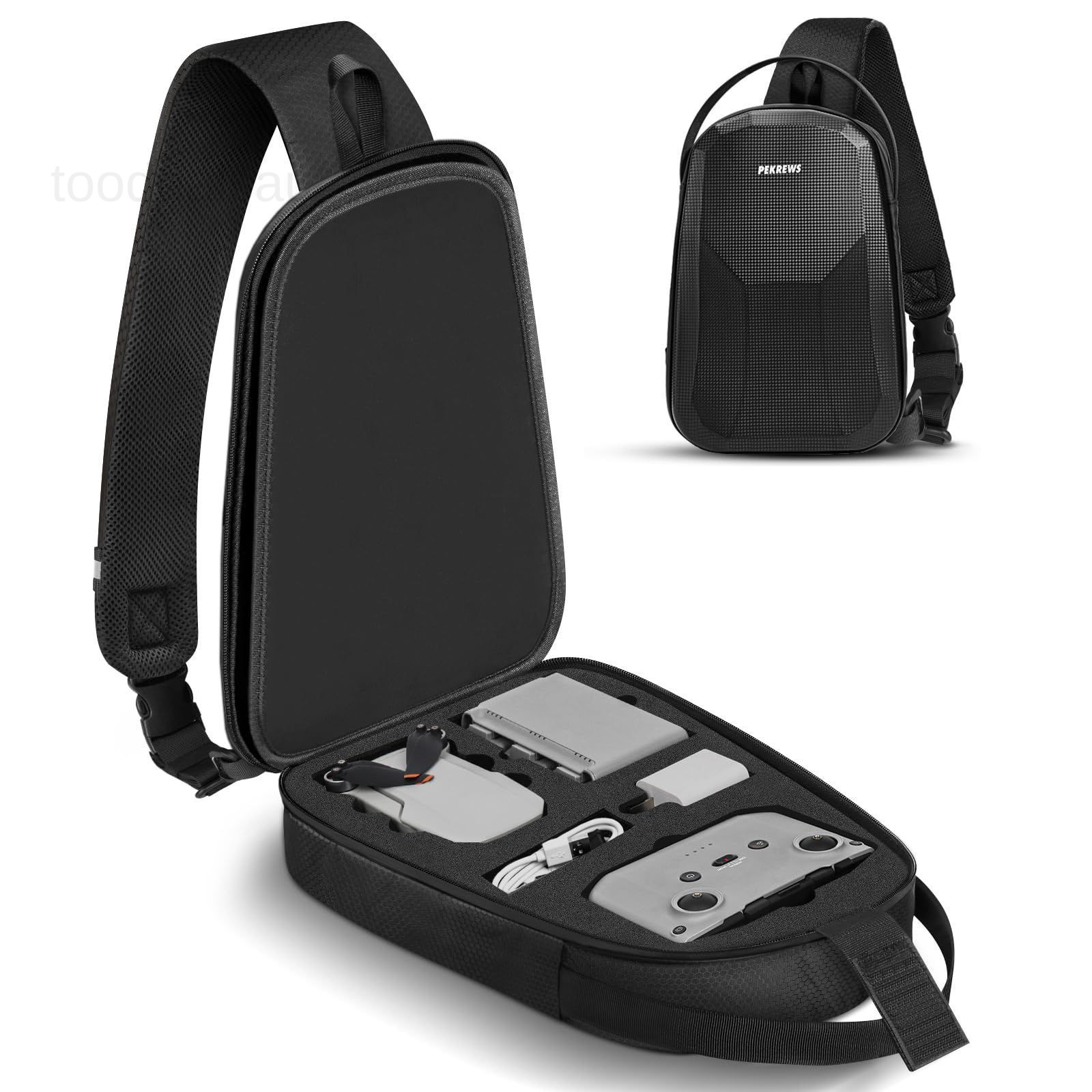 Mini 4K Dji Case, DJI 2 SE Black - Drone Sling Bag