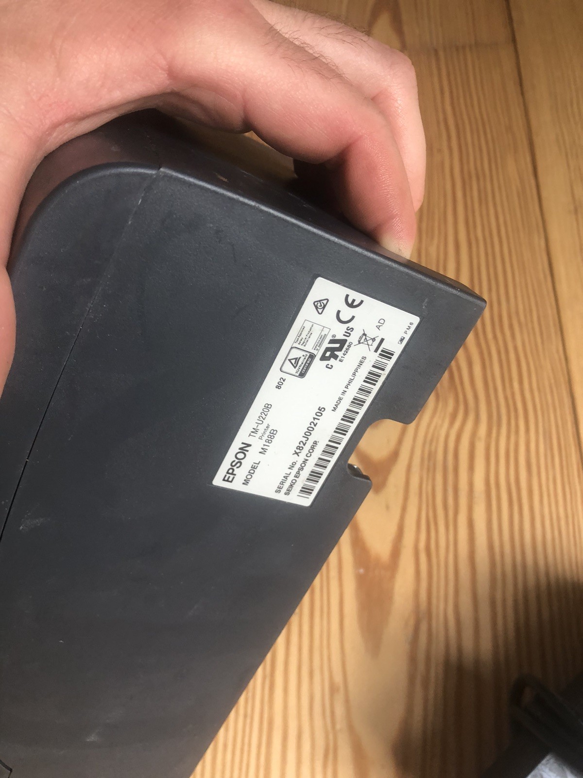 Epson Micros Oracle TM-U220B M188B Receipt Printer Ethernet Grade B READ