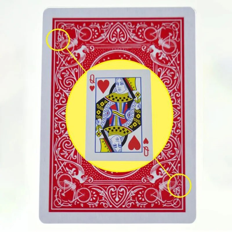 Deck of marked cards, stripper magic tricks, poker magic, close- up