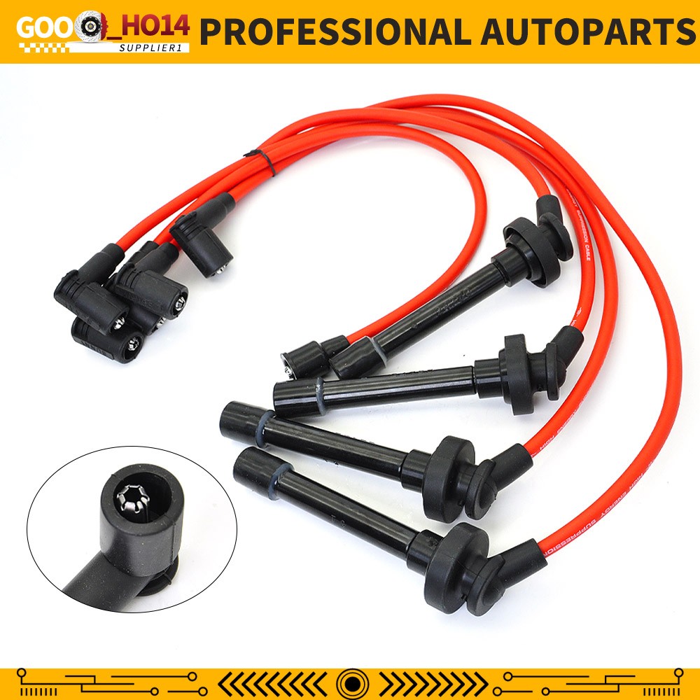 10.2mm Spark Plug Wires Set For 1994 95 96 97 98 99-2002 HONDA ACCORD SOHC L4