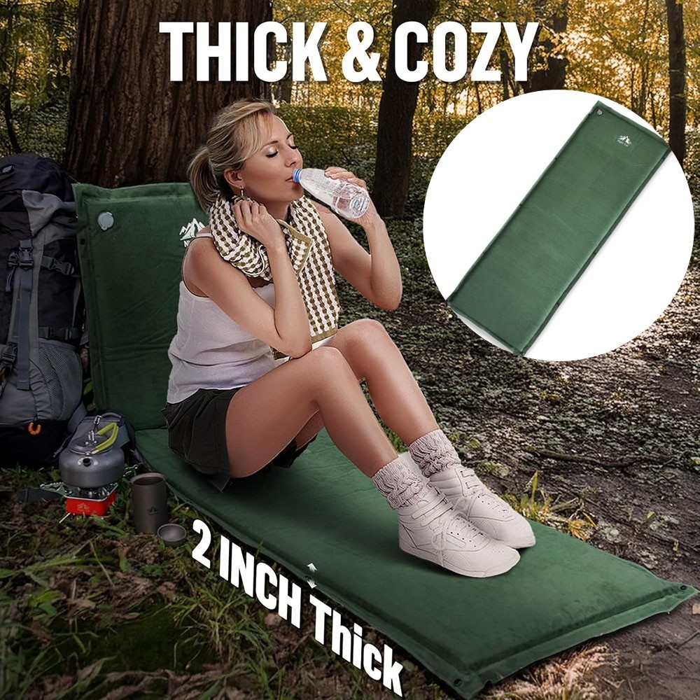 Night Cat Self Inflating Sleeping Pad Camping Mattress for Outdoor Adventure