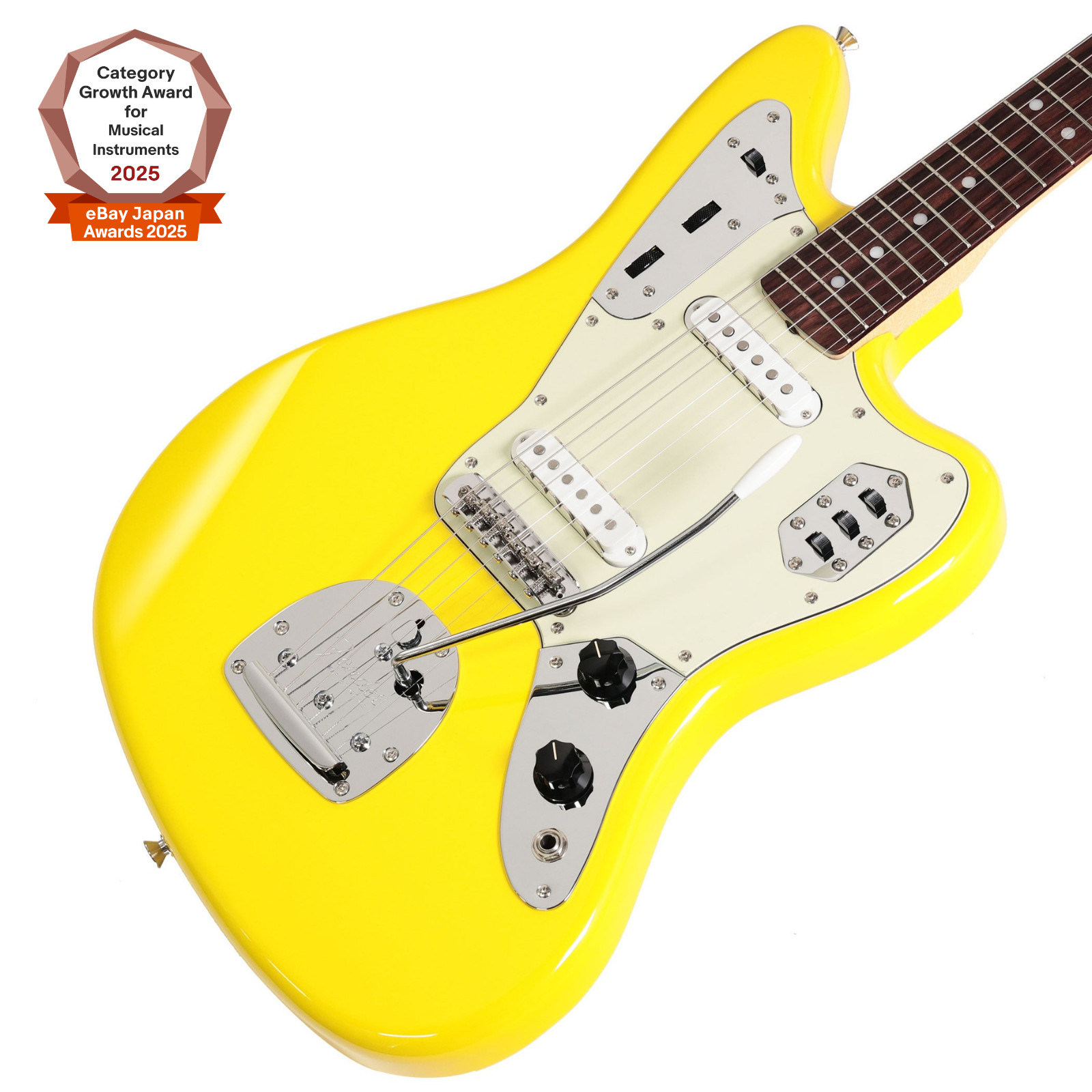 Fender Made in Japan FSR 2026 Traditional II 60s Jaguar Rosewood Graffiti Yellow