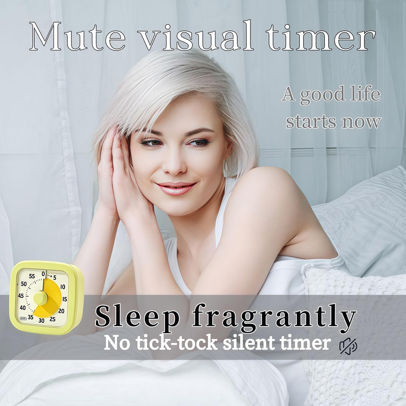 Visual Timer for Kids Home - 60 Minute Avocado Green