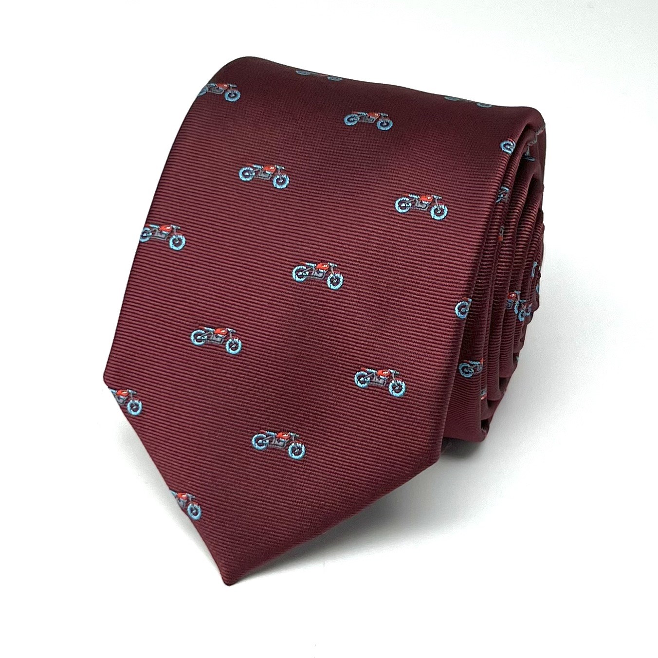 Motorbike Necktie Men Birthday Father’s Day Gift Motorcycle Pattern Tie