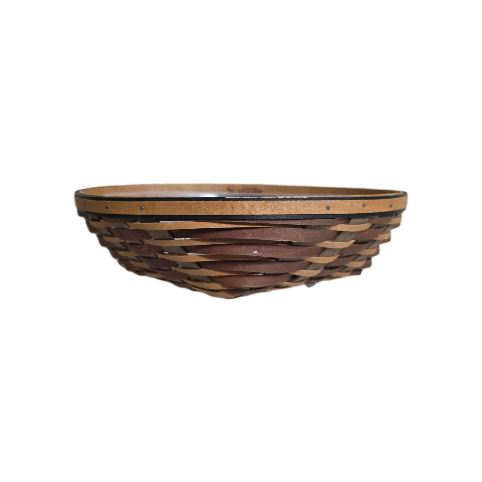 Longaberger Oval Basket 11.5”x8”x3.25”- Plastic Organizer Medium Size