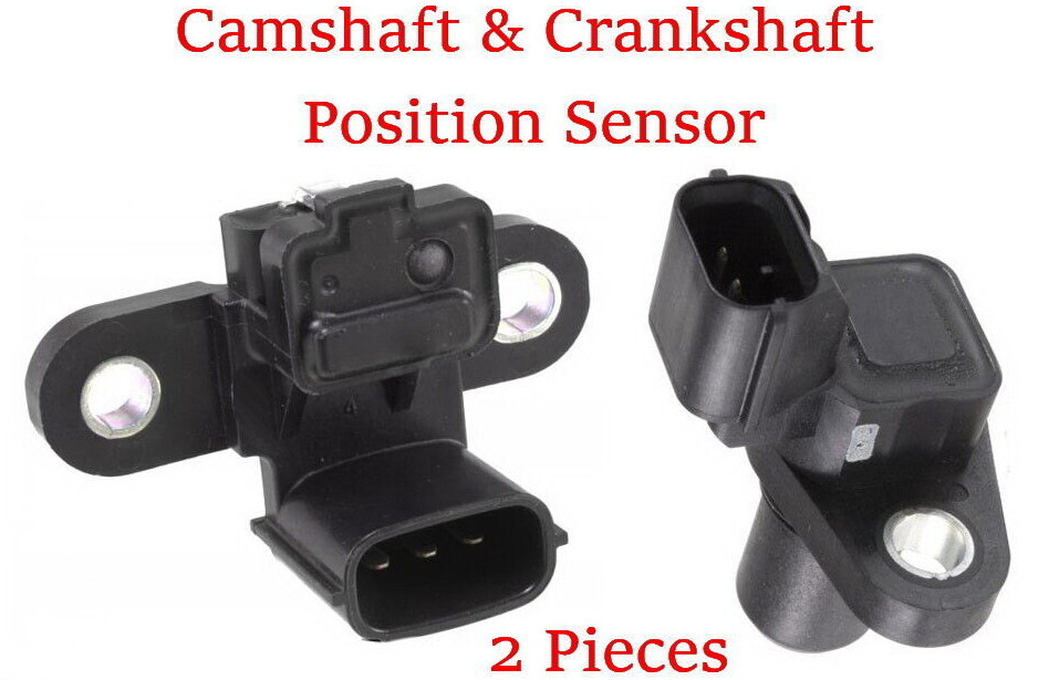 2 Pieces Camshaft / Crankshaft Position Sensors Fits Lancer 2002-2007 4Cyl 2.0L