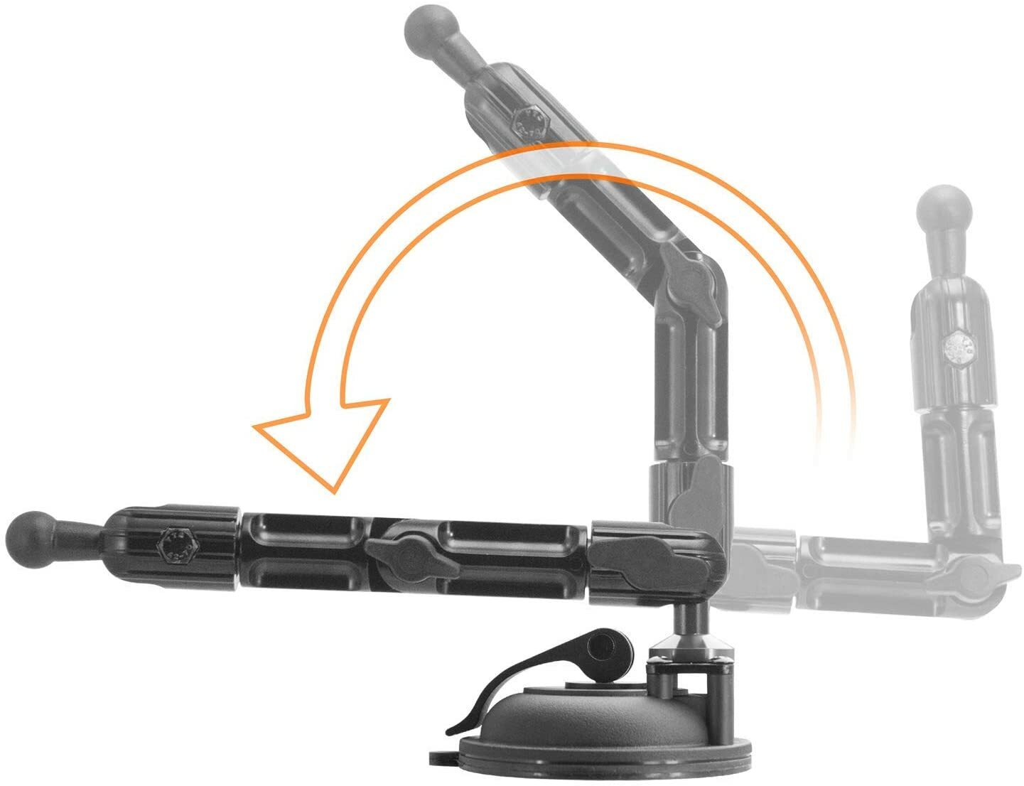 iBOLT TabDock FixedPro 360 Suction- Heavy Duty Metal 8" Multi-Angle Suction Cup