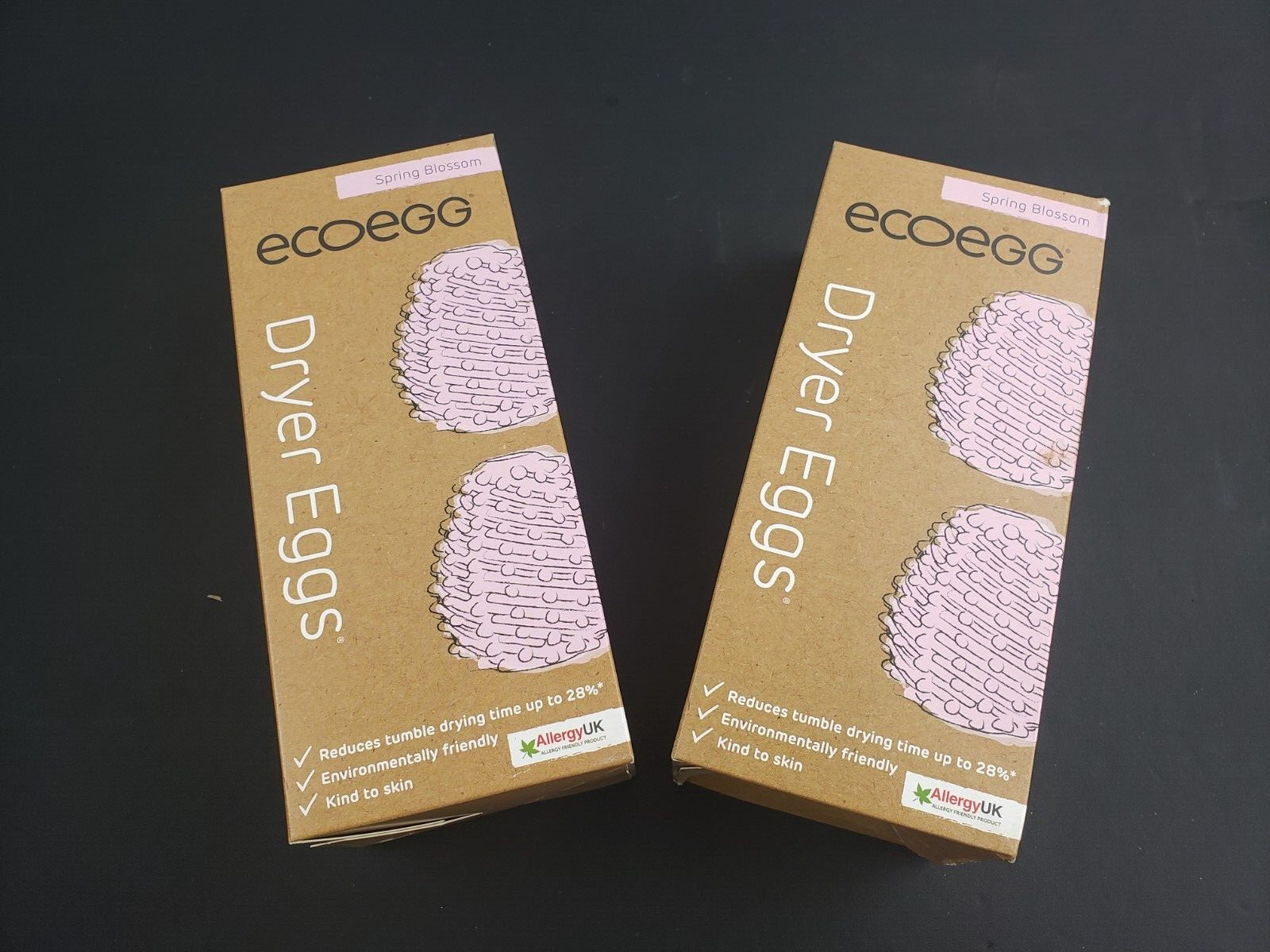 New Lot of 2 Pk ecoeggs Dryer Eggs Hypoallergenic Spring Blossom Fragance 4 eggs
