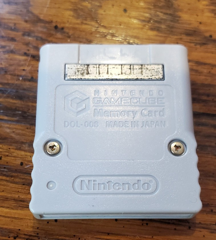 Nintendo GameCube DOL-008 59 Blocks 4MB Memory Card