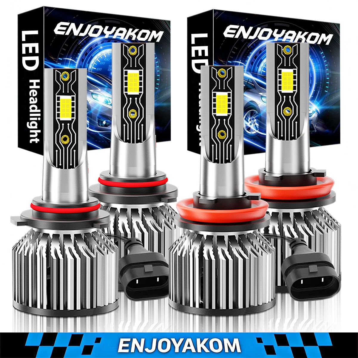 For Chevy Silverado 1500 2500 3500 HD 2007-2021 LED Headlight Bulbs Kit 800000lm