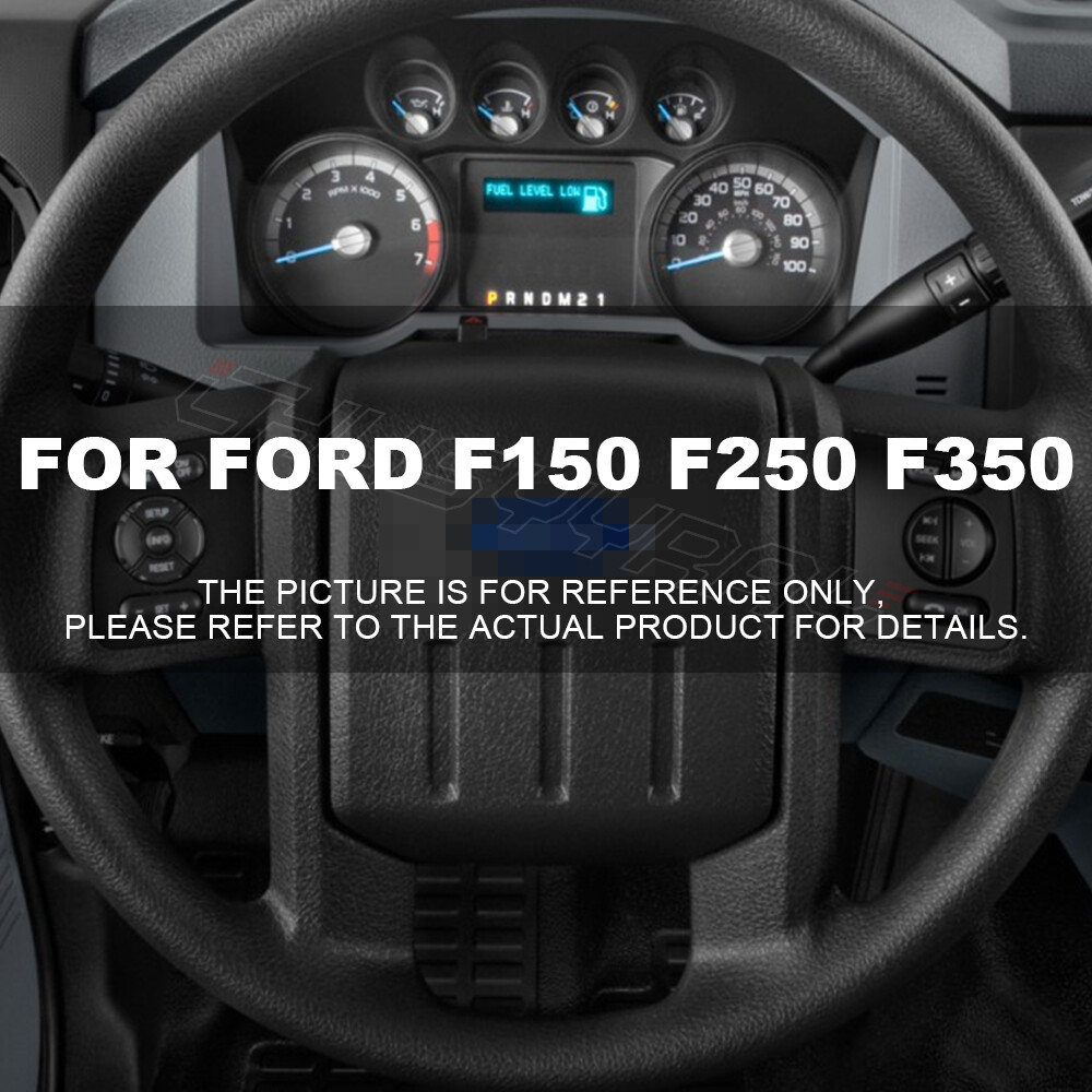 15" Steering Wheel Cover Genuine Leather for Ford F150 F250 F350 Super Duty