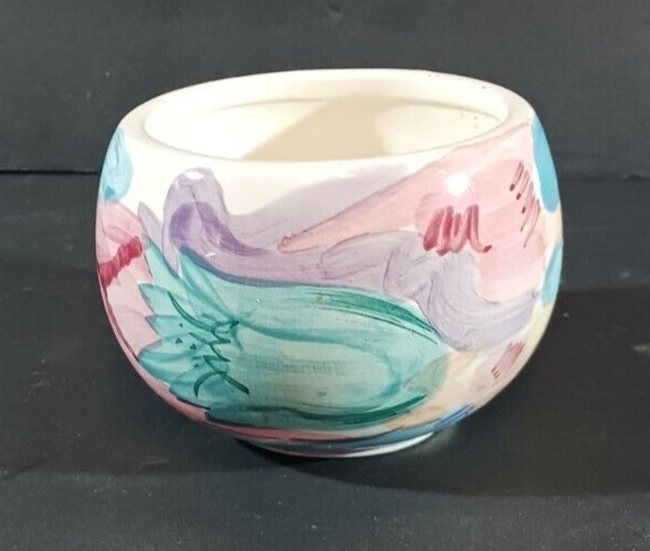 Vintage ELIZABETH ARDEN CERAMIC PLANTER BOWL Home Decor Made In Taiwan