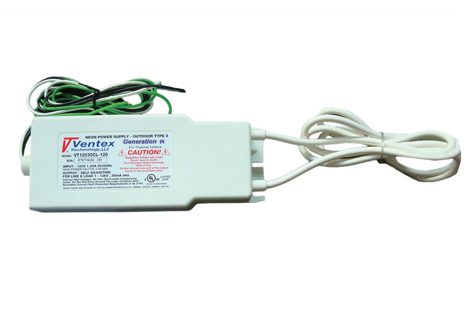 VENTEX VT-12030CL-120 Neon Transformer Indoor TYPE 3 BEST PRICE SIGN PARTS