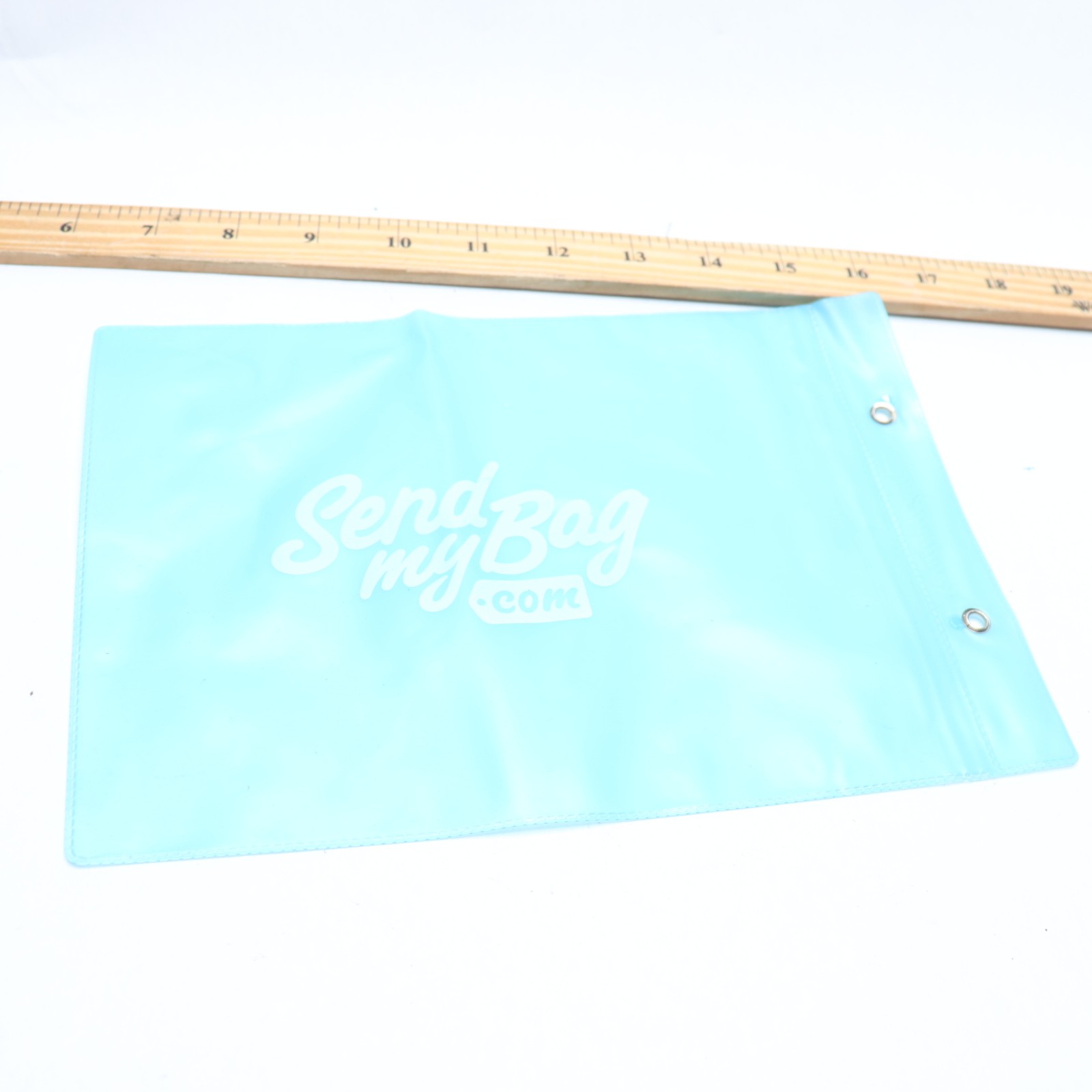 Send My Bag Blue Plastic 10" x 7"