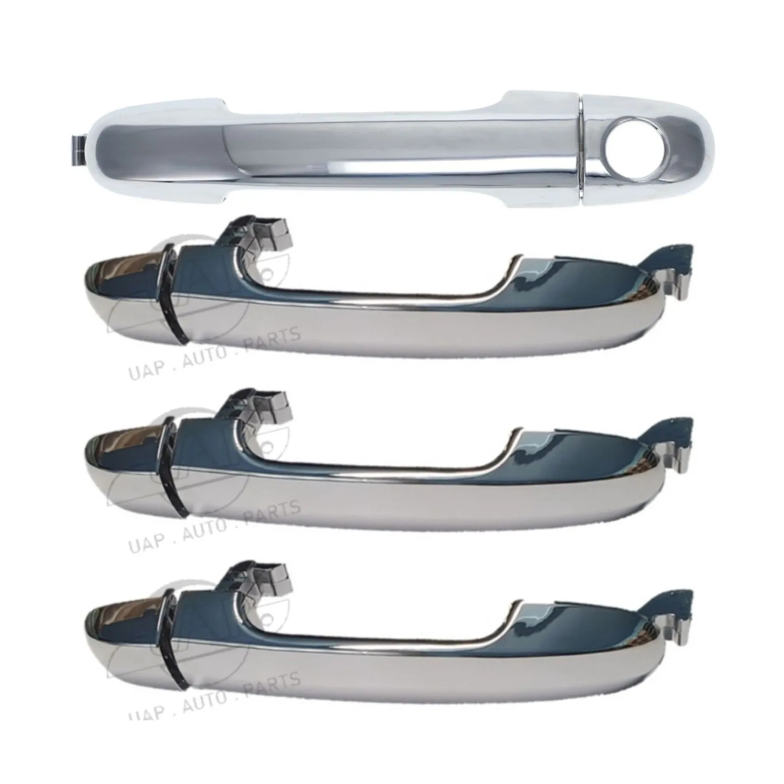 4pc Front Rear Left & Right Outer Door Handle Chrome For Hyundai i20 PB 2009 -15