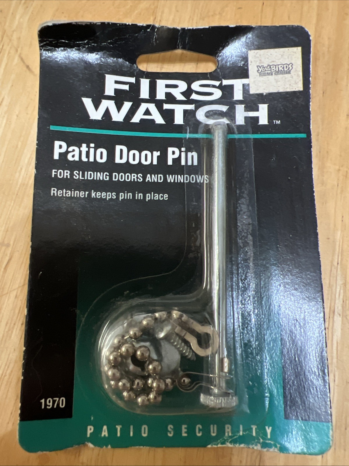 First Watch Security Steel Patio Door Pin, Aluminum Finish - Model 1970