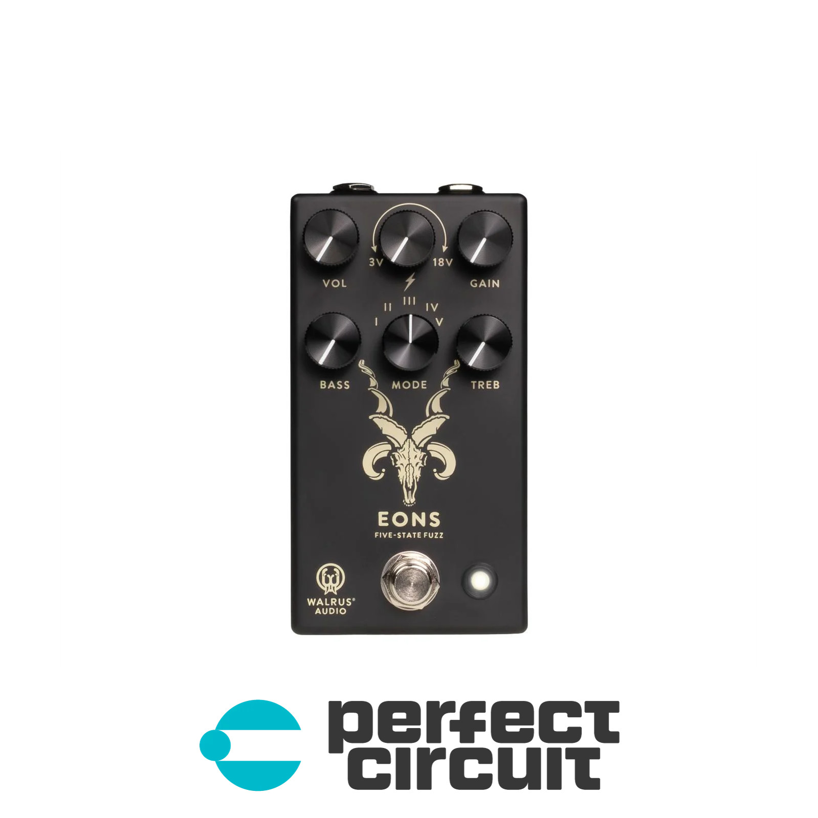Walrus Audio Eons Five-State Fuzz Pedal (Black) EFFECTS NEW - PERFECT CIRCUIT