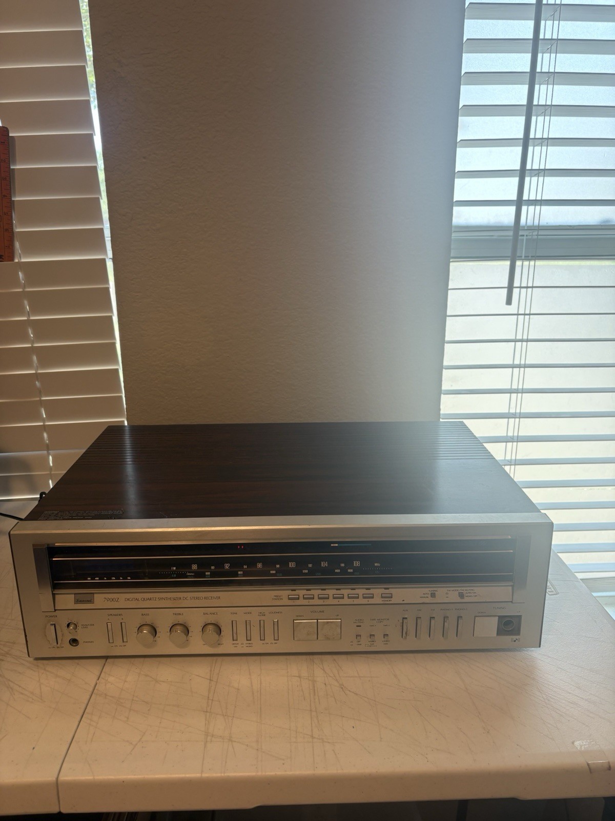 Vintage Sansui 7900z AM/FM Digital Quartz Synthesizer DC Stereo Receiver "Works"