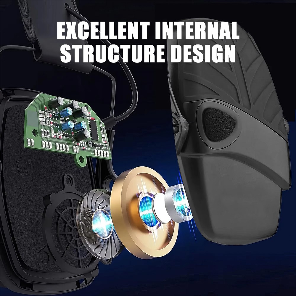 Electronic Hearing Protector Noise Canceling Ear Muffs Shooting Tactical Headset