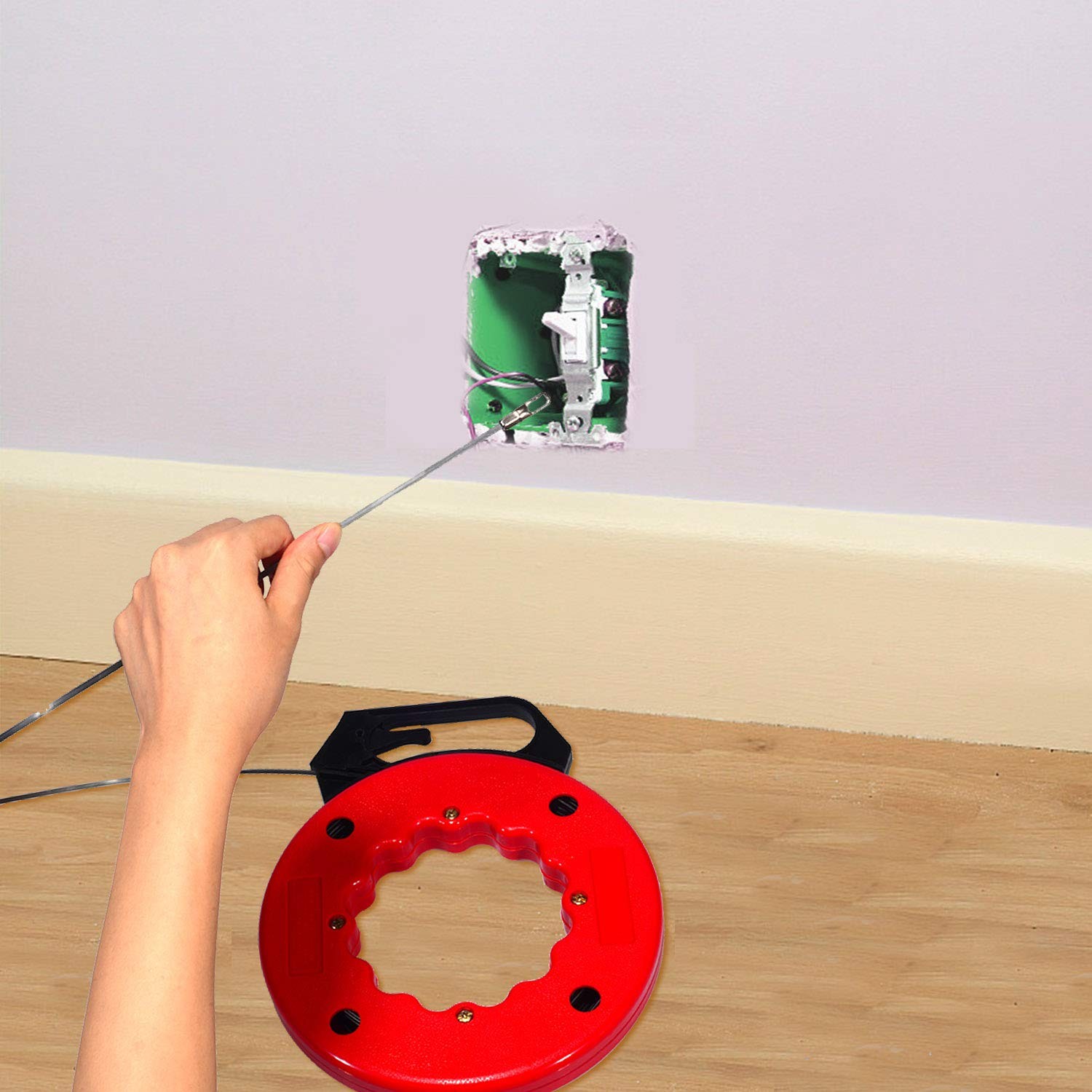 100 FT Fish Tape for Electric or Wire Puller Men Gift