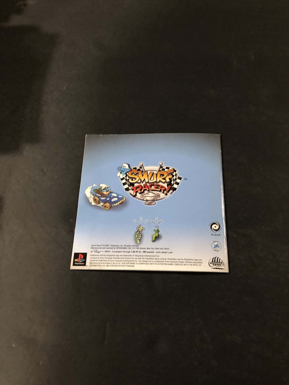 smurf racer sony ps1 Manual Only