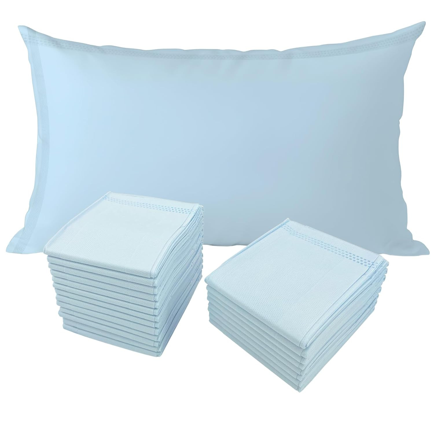 Disposable Pillow Case Covers(Pack of 100),Bulk Pillow Cases for Medical Hospita