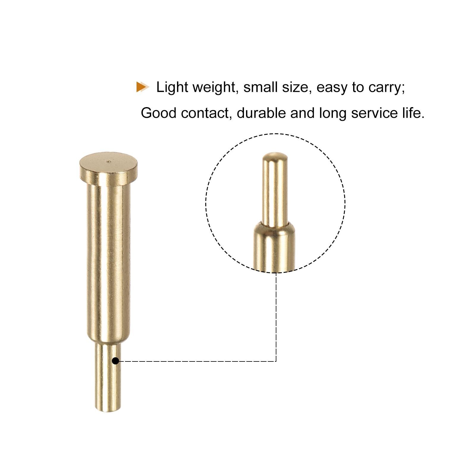 Spring Test Probe Pin 20pcs 0.9mm Tip 9mm Height 2mm Full Stroke