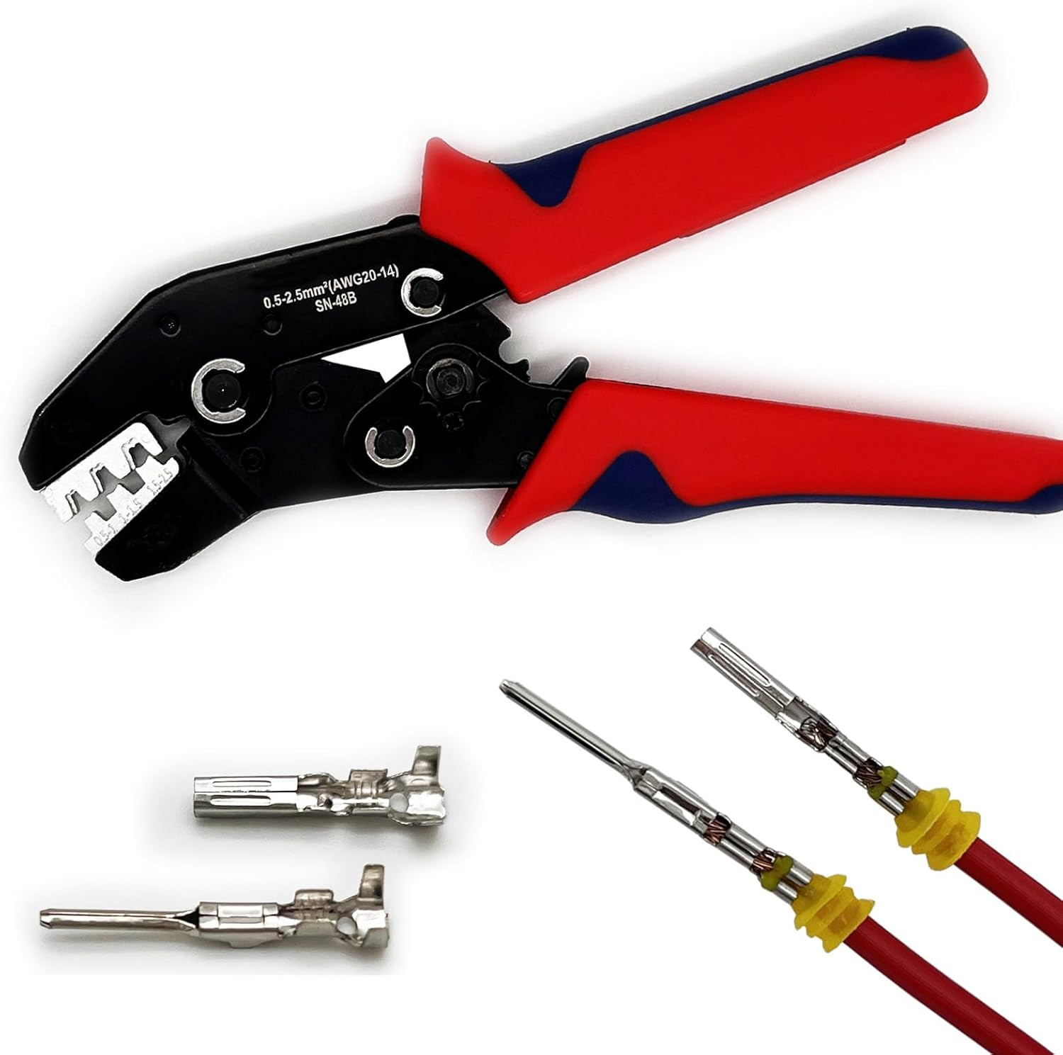 Electrical Crimping Tool with Ratchet, Ratcheting Wire Crimper Tool | Crimping P