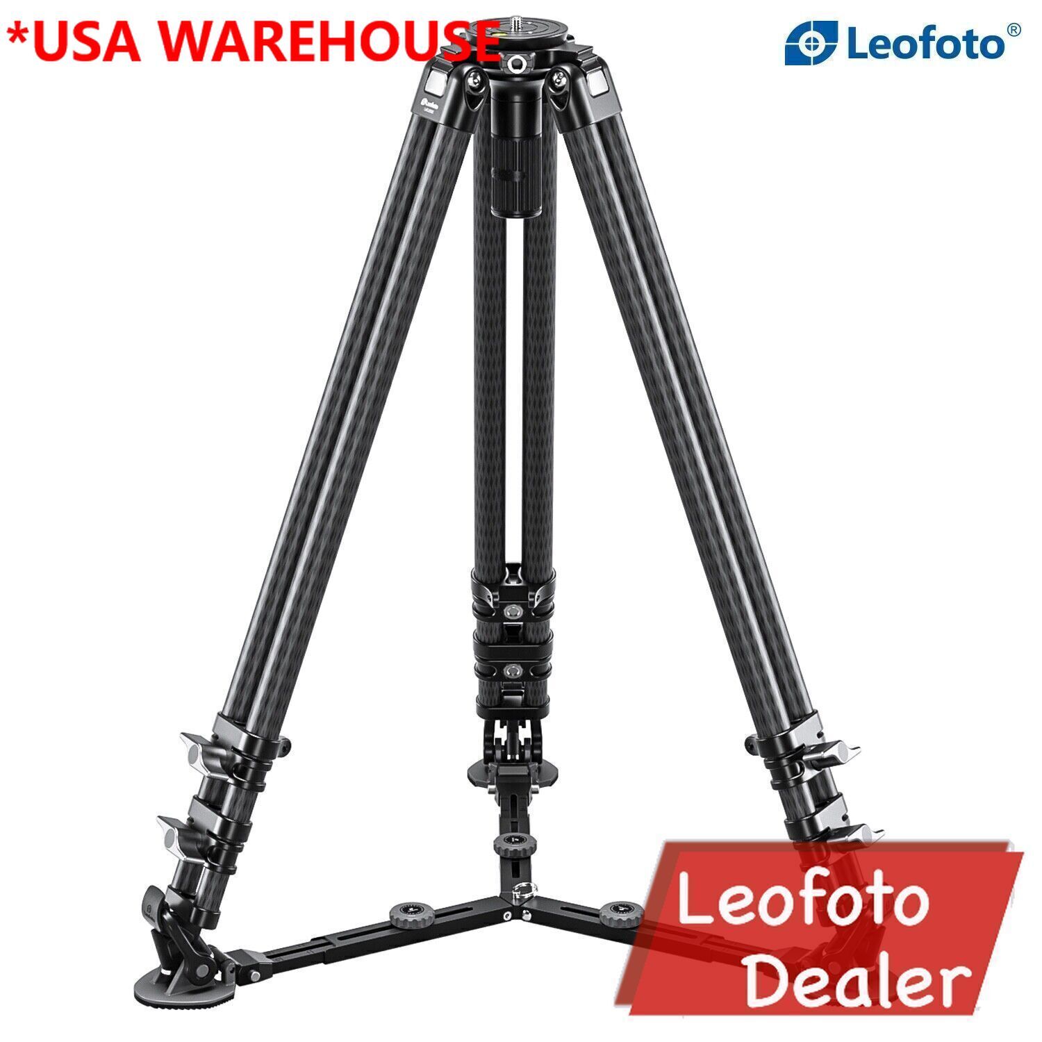 Leofoto LVC-193C Dual-Tube Video Tripod | 75mm Integrated Bowl