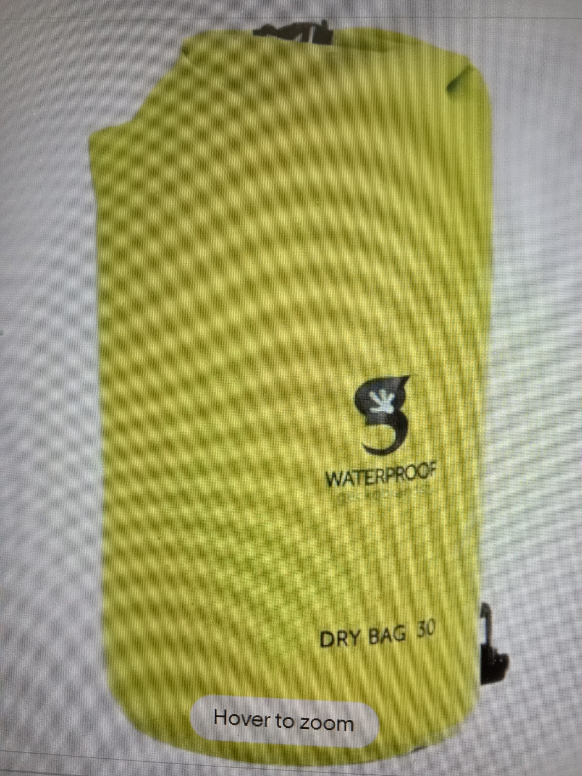 Geckobrands Tarpaulin Dry Bag Bright Green 30Liters Waterproof free shipping
